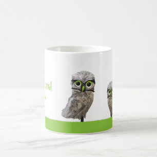 Mug Or et décor creusant argenté de hibou