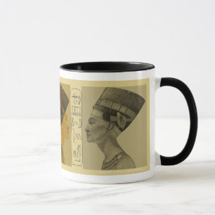 Mug Or et gris de crayon de Nefertiti