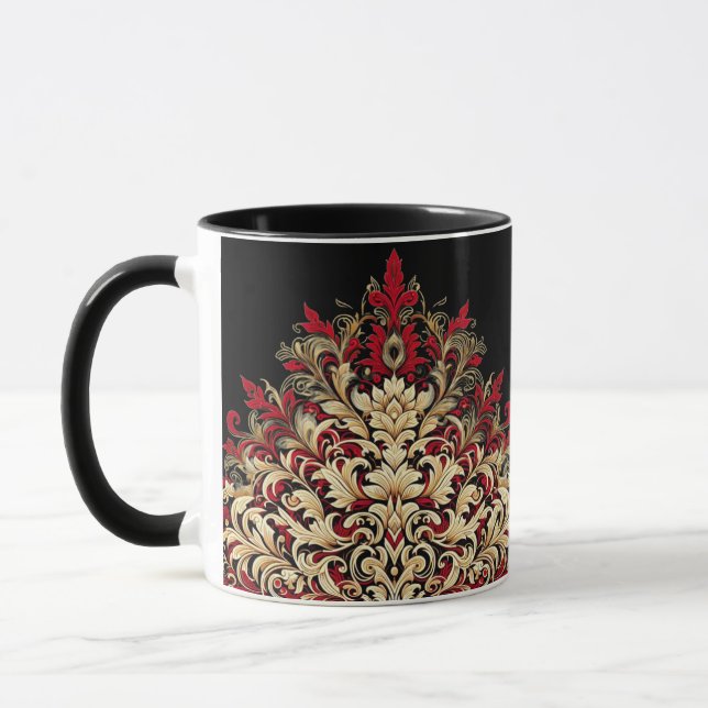 Mug Or et noir damas  (Gauche)