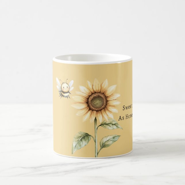 Mug Or Jaune Doux comme l'Abeille de Tournesol de Miel (Centre)