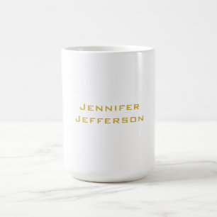 Mug Or Moderne Élégant Professionnel Doré Métallisé Et