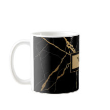 Or moderne et marbre noir Minimaliste Luxe