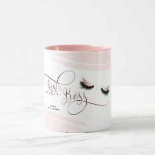 Mug Or rose de mèches de yeux de sourcil de maquillage