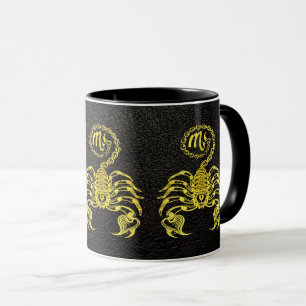 Mug Or Scorpio en cuir