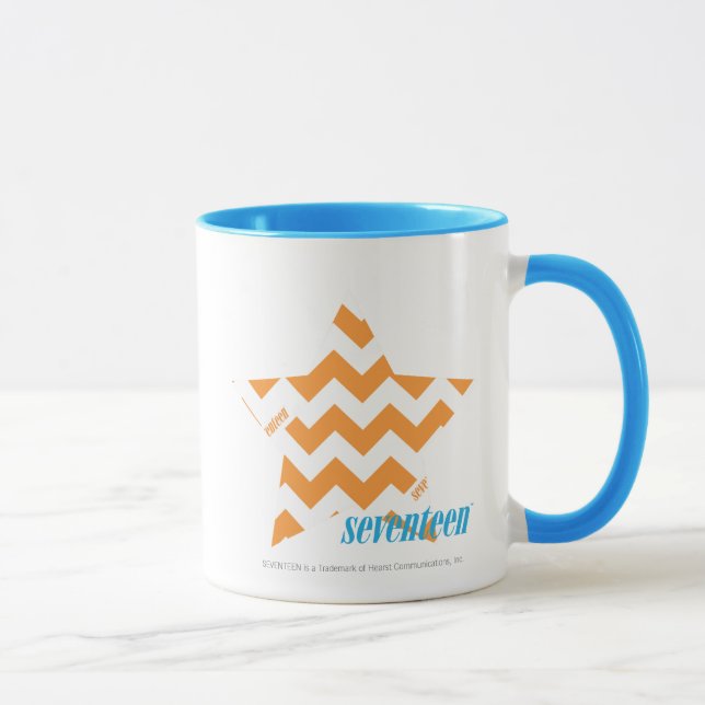 Mug Orange 3 de zigzag (Droite)