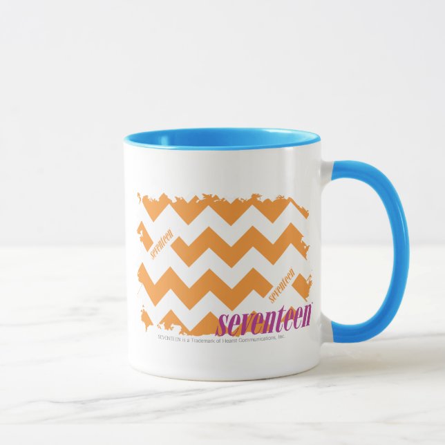 Mug Orange 4 de zigzag (Droite)
