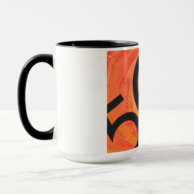 Mug Orange 50 Anniversaire de la Décennie (Gauche)