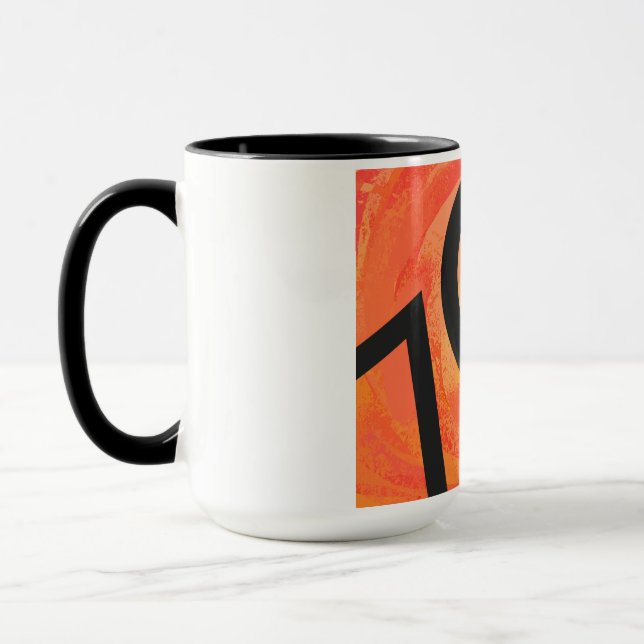 Mug Orange 70 Anniversaire de la Décennie (Gauche)