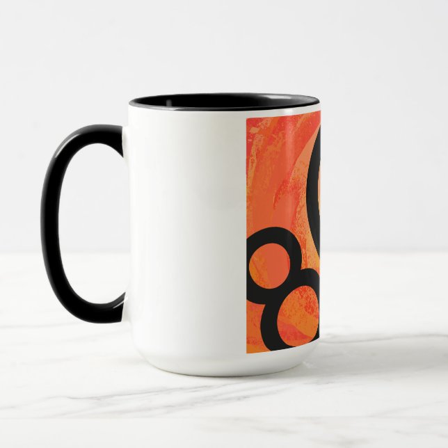 Mug Orange 80 Anniversaire de la Décennie (Gauche)