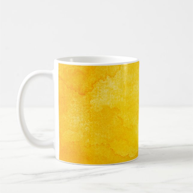 Mug Orange abstrait aquarelle macro texture fond (Gauche)