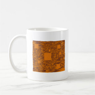 Mug Orange alerte float abstrait Halloween boîte noire