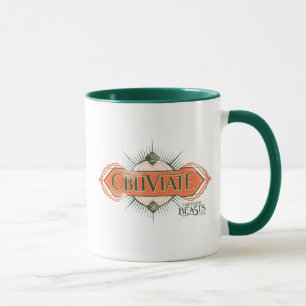 Mug Orange Art Déco Obliviate Spell Graphisme