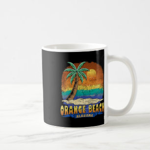 Mug Orange Beach Alabama Souvenir Vintage désaffecté
