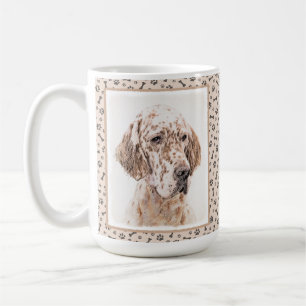Mug Orange Belton Painting Dog Art