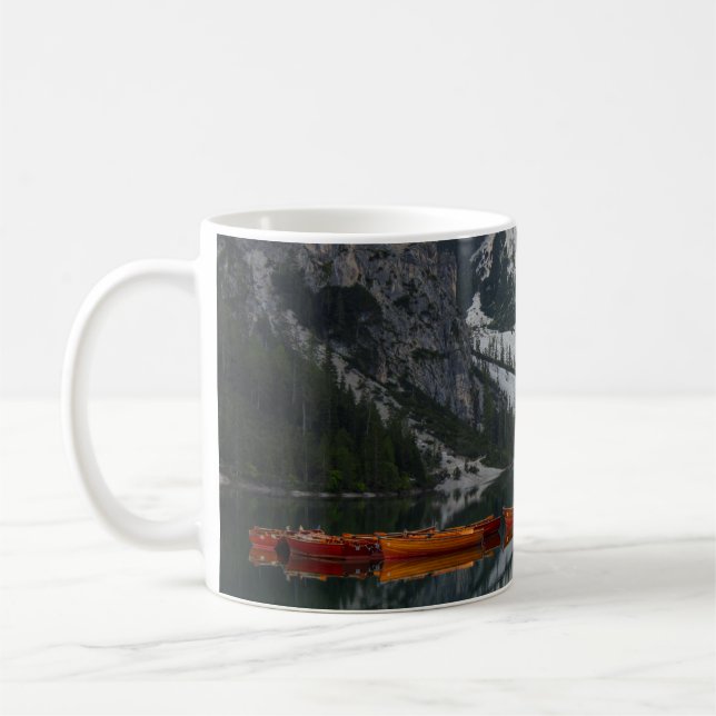 MUG ORANGE CANOÉ SUR LE CORPS D'EAU (Gauche)