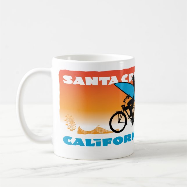 Mug Orange de fille de surfer de Stephen Hosmer (Gauche)