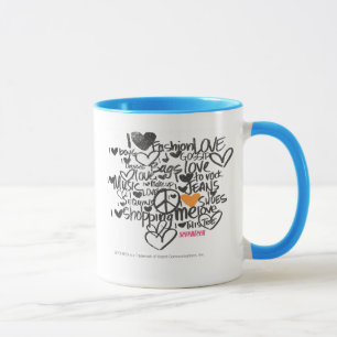 Mug Orange de graffiti