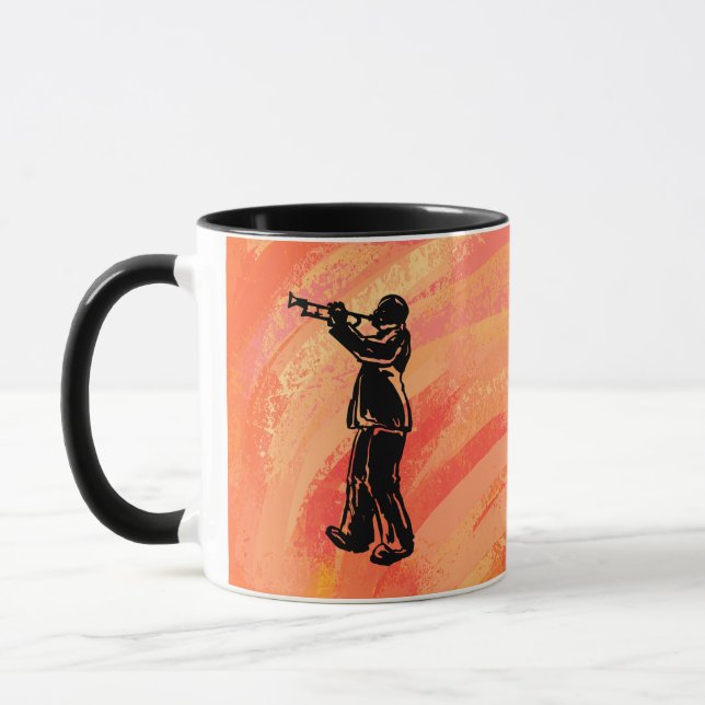 Mug Orange de la trompette des bogies de New York (Gauche)
