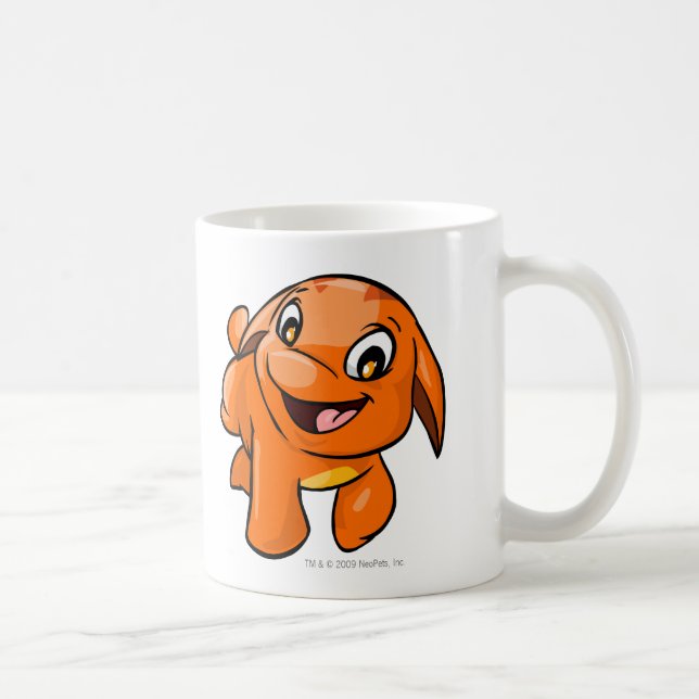 Mug Orange de Poogle (Droite)