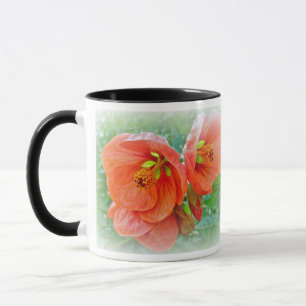Mug Orange Hibiscus Fleurs