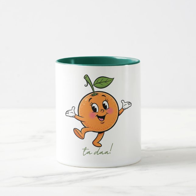 Mug Orange Joyeux Ta Daa (Centre)