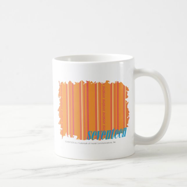 Mug Orange mince 2 de rayures (Droite)