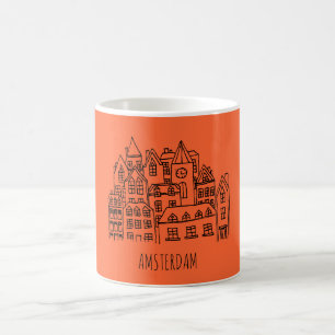 Mug Orange néerlandaise de souvenir de ville