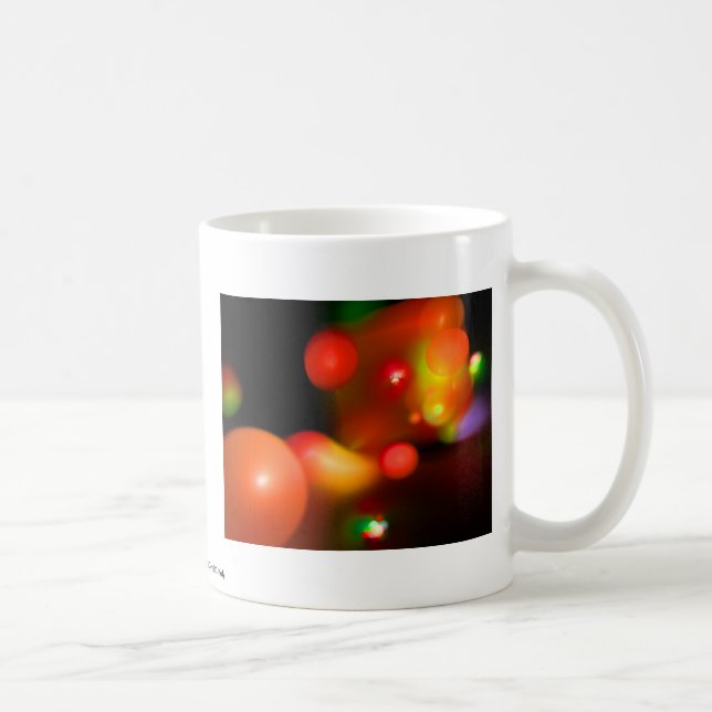 Mug ORANGE RED YELLOW QUANTUM BUBBLES Abstraits (Droite)