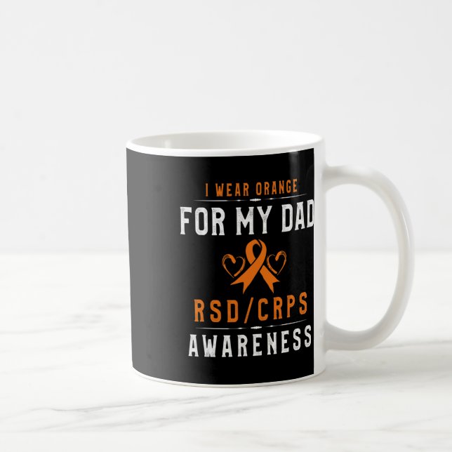Mug Orange Ribbon Crpsrsd Sensibilisation Pour Papa Ca (Droite)
