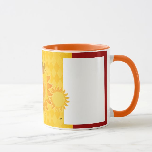 Mug orange soleil (Droite)