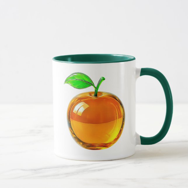 Mug Orange verre soufflé (Droite)