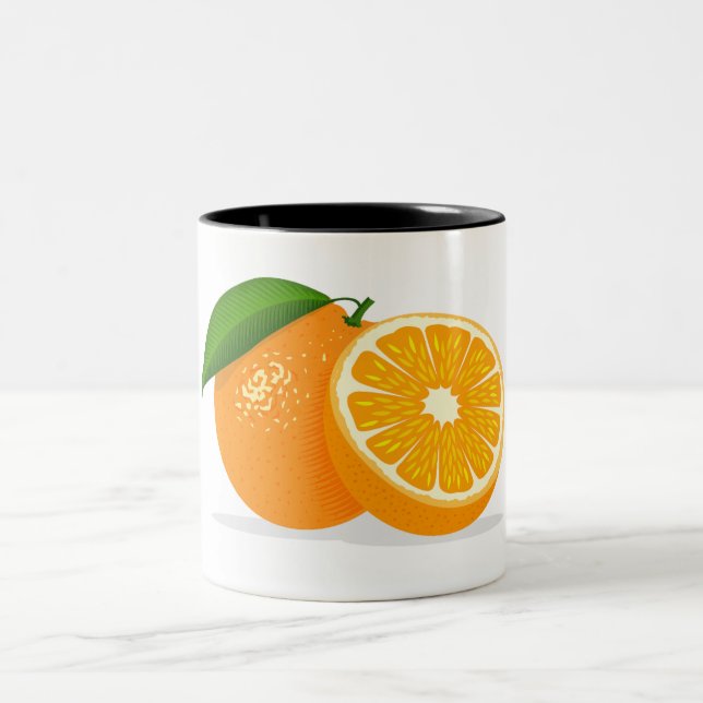 Mug orange vibre - Idéal pour les boissons chaudes (Centre)