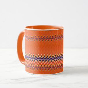 Mug Orange Zigzag