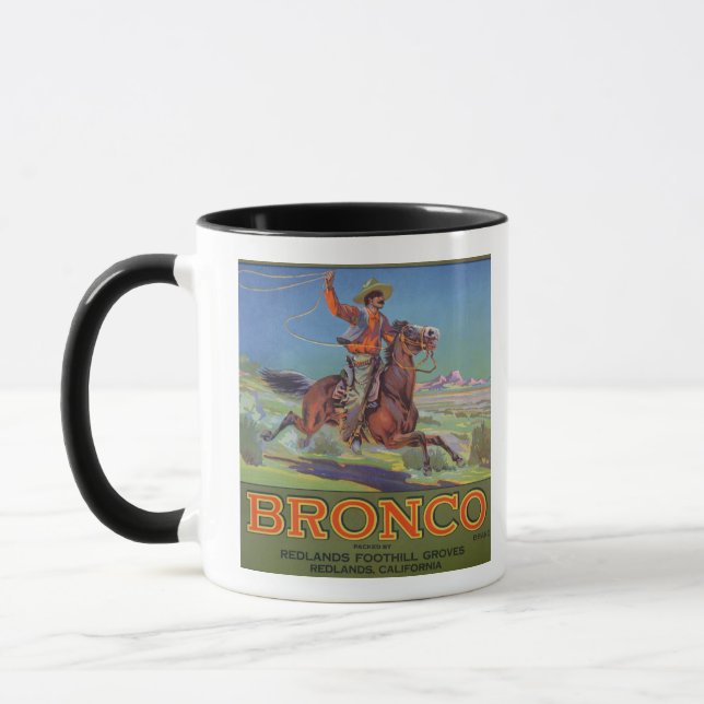 Mug "Oranges de Bronco", c.1900 (litho de couleur) (Gauche)
