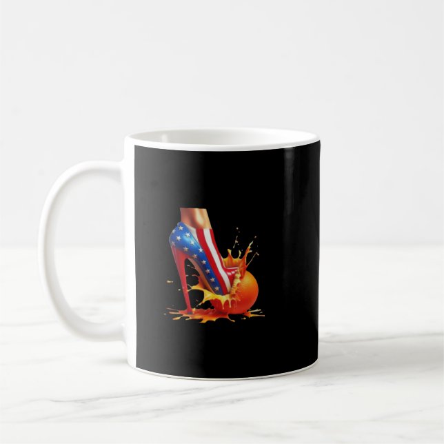 Mug Oranges écrasantes à talons hauts Kamala Harris Ts (Gauche)