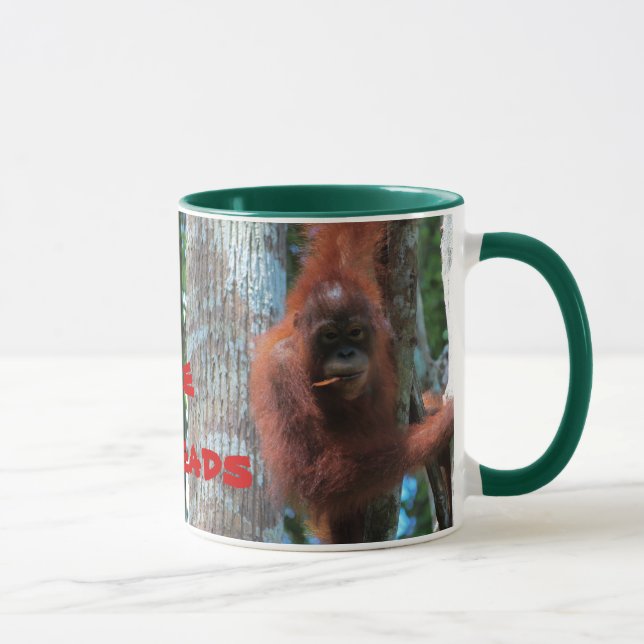 Mug Orangutans J'Aime Les Roussettes (Droite)