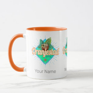 Mug Oranjestad Aruba Retro Souvenir des Caraïbes Vinta