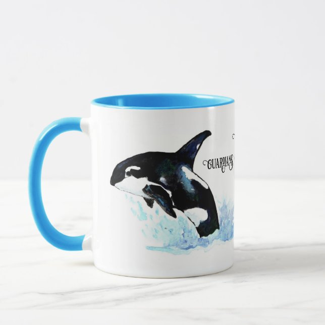 Mug Orca Guardians of the Oceans Aquarelle (Gauche)