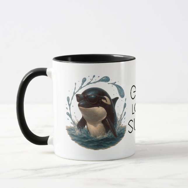 Mug Orca Splash en Lunettes de Soleil – Journée de la  (Gauche)