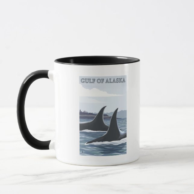 Mug Orca Whales #1 - Golfe de l'Alaska (Gauche)