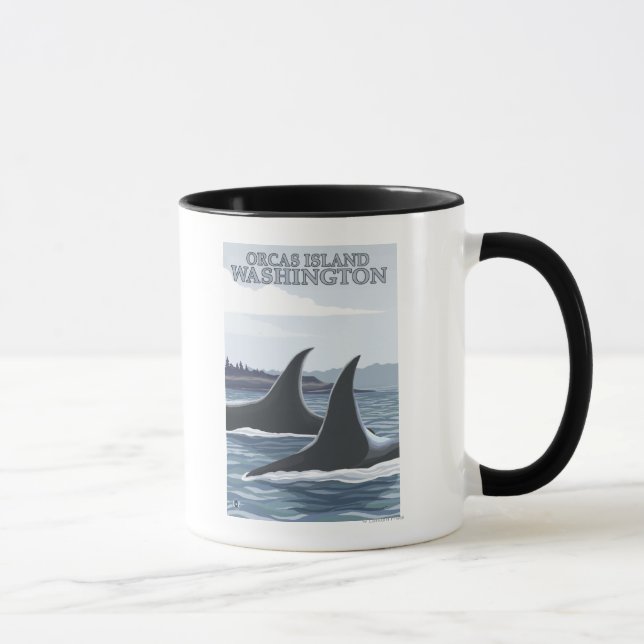 Mug Orca Whales #1 - Orcas Island, Washington (Droite)