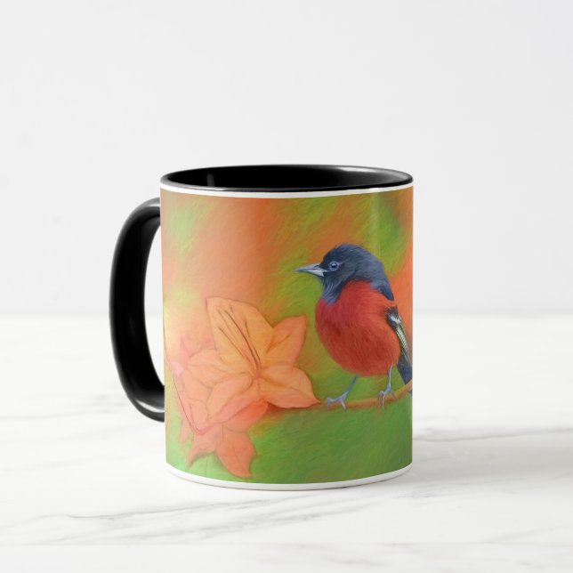 Mug Orchard Oriole Songbird Peinture Oiseau original (Devant gauche)