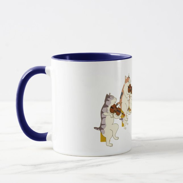 Mug Orchestre de chats - Chat de violon (Gauche)