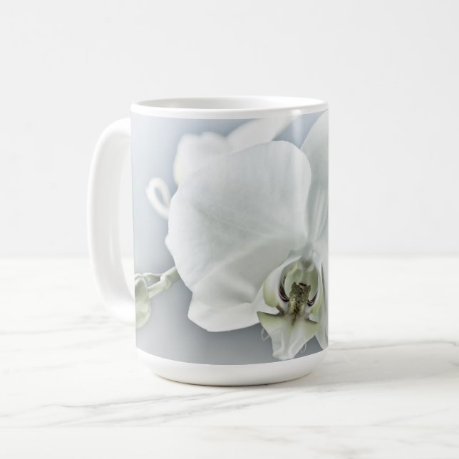 Mug Orchidée blanche Phaleonopsis (Devant gauche)
