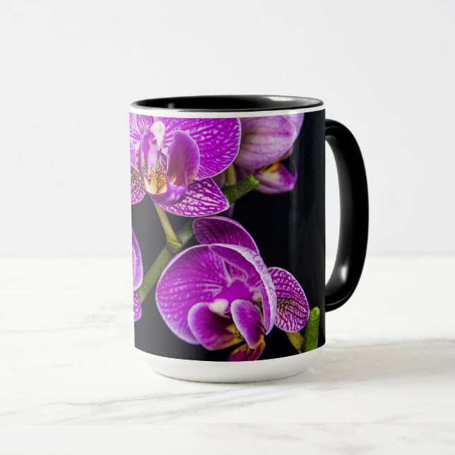 Mug Orchidée violette (Devant droit)