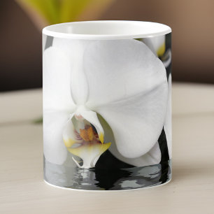Mug Orchidées blanches émergées de l'eau