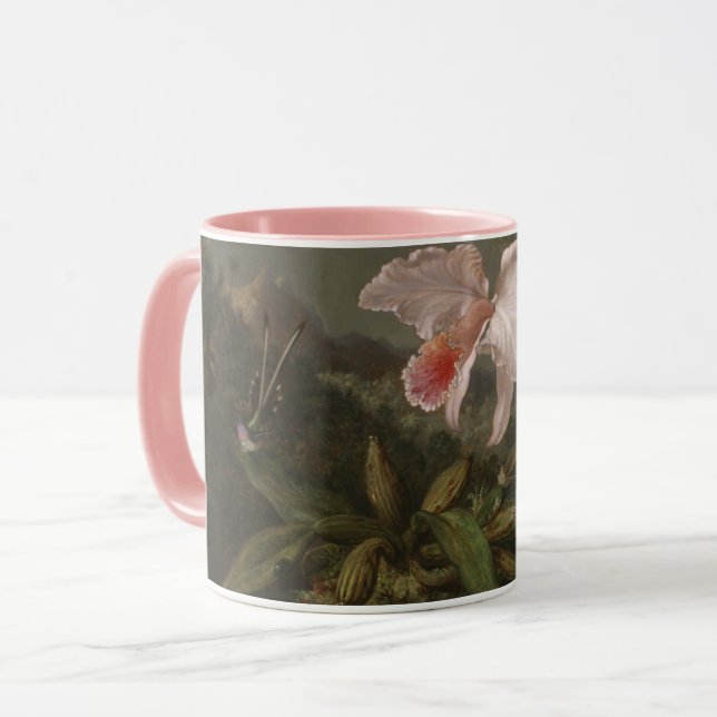 Mug Orchidées et colibris de jungle (Devant gauche)