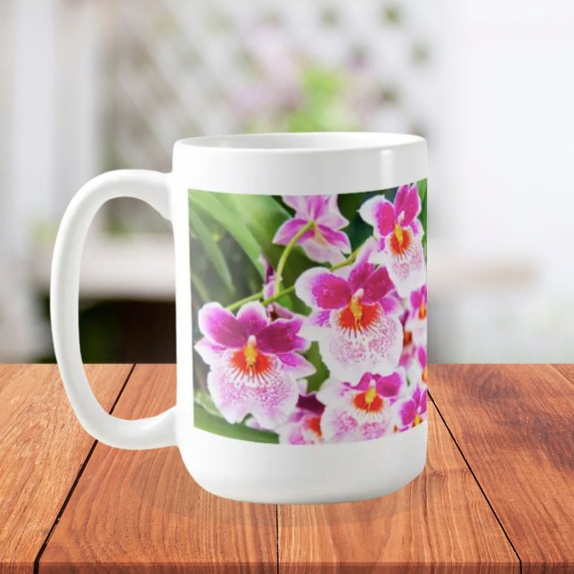 Mug Orchidées Fuchsia Tropicales (Créateur téléchargé)