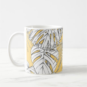 Mug Orchidées tropicales : Engraving Vintage Motif