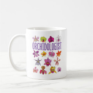 Mug Orchidologue Orchidées Lover Jardin des fleurs
